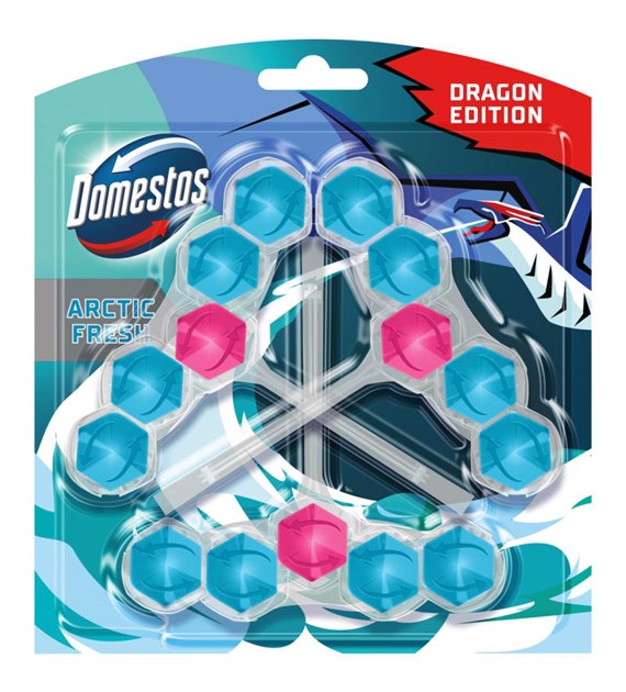 Domestos Power 5 Arctic Fresh WC Zawieszka 3x55g