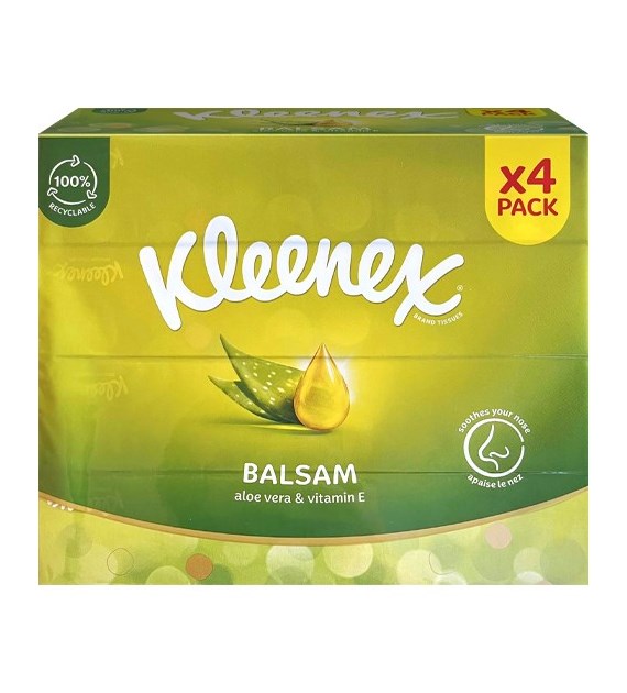Kleenex Aloe Vera & Vitamin E Chusteczki x4 Pack