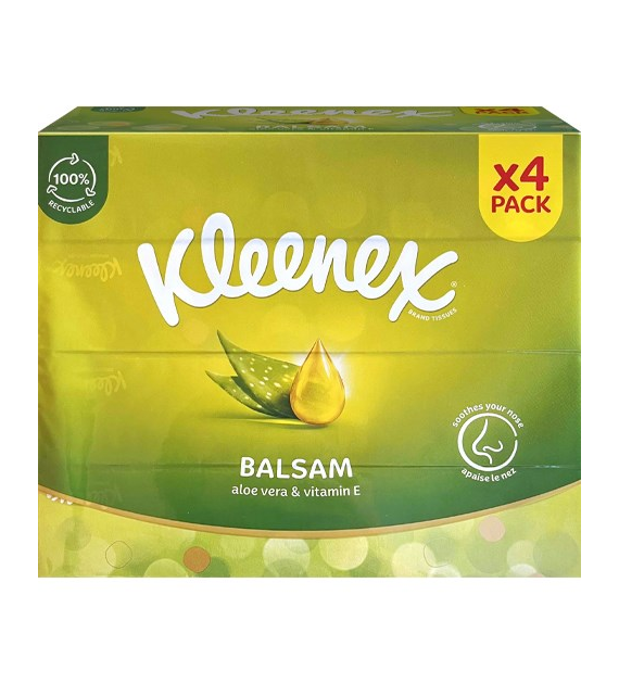 Kleenex Aloe Vera & Vitamin E Chusteczki x4 Pack