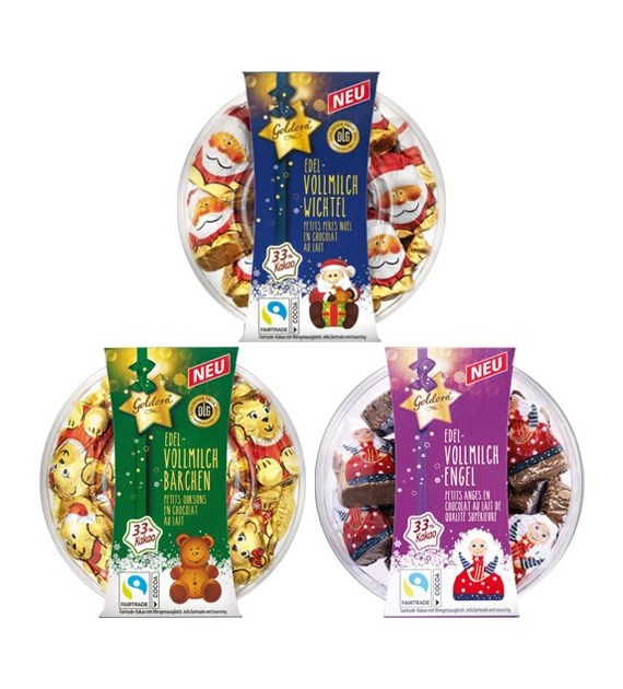 Goldora Edel-Vollmilch Figurki Pudełko MIX 125g