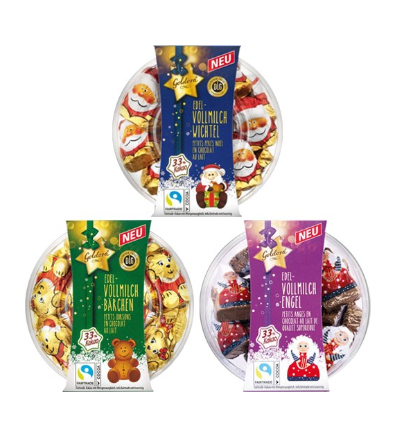 Goldora Edel-Vollmilch Figurki Pudełko MIX 125g