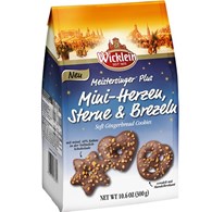 Wicklein Mini Herzen Sterne & Brezeln Milk 300g