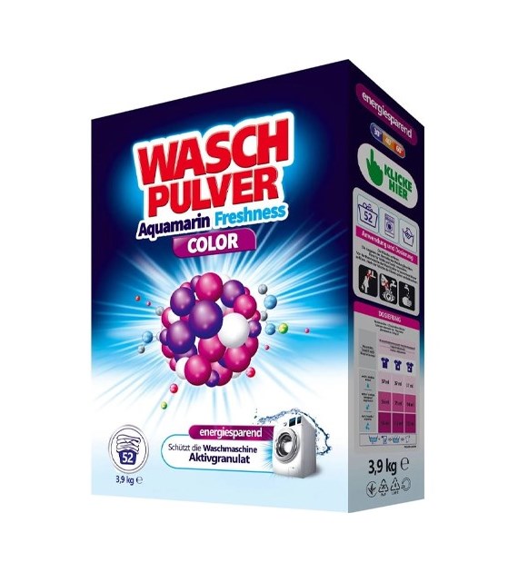 WaschPulver Aquamarin Color Proszek 52p 3,9kg