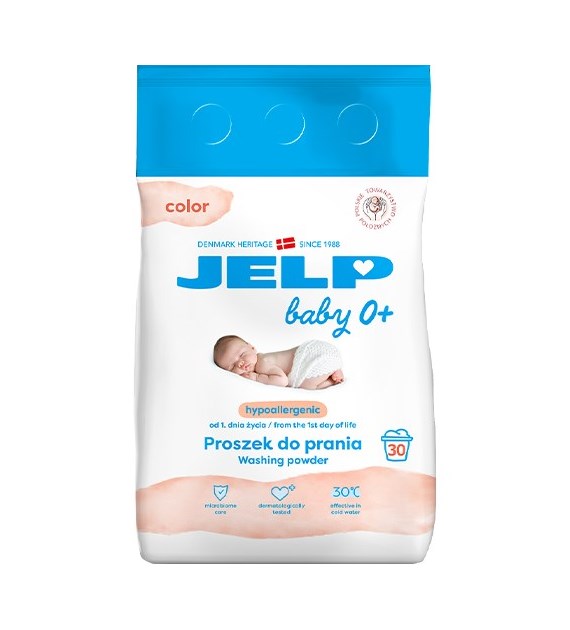 Jelp 0+ Hipoalergiczny Color Proszek 30p 2,2kg
