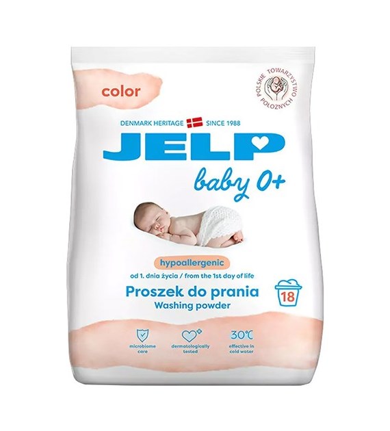 Jelp 0+ Hipoalergiczny Color Proszek 18p 1,3kg
