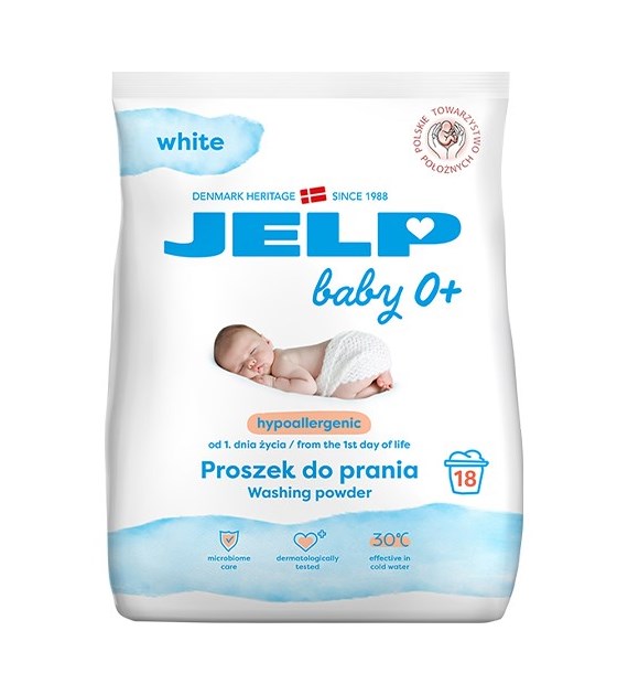Jelp 0+ Hipoalergiczny White Proszek 18p 1,3kg