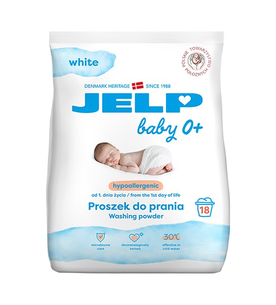Jelp 0+ Hipoalergiczny White Proszek 18p 1,3kg