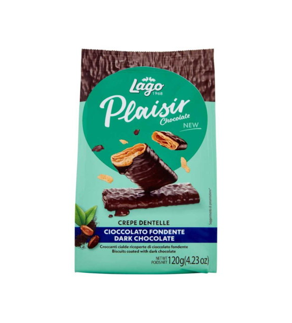 Lago Plaisir Dark Chocolate Ciastka 120g