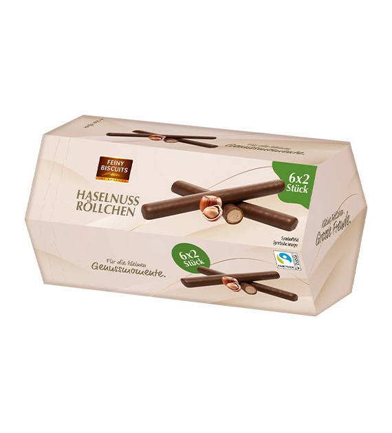 Feiny Biscuits Haselnuss Rollchen 6x2szt 150g