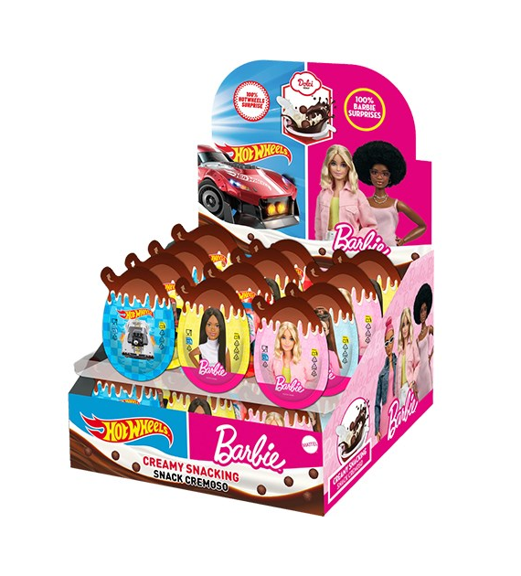 Hot Wheels/Barbie Jajko Creamy Niespodz 24szt 420g