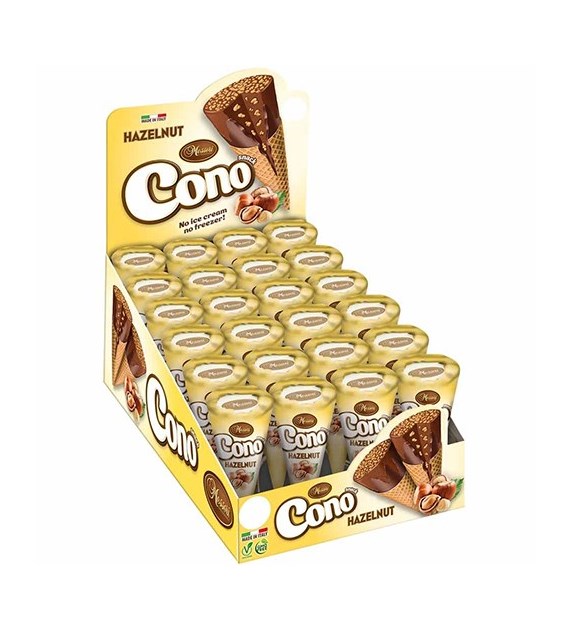 Messori Cono Snack Hazelnut Rożki 24szt 600g