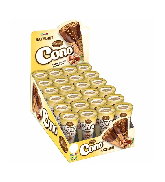Messori Cono Snack Hazelnut Rożki 24szt 600g