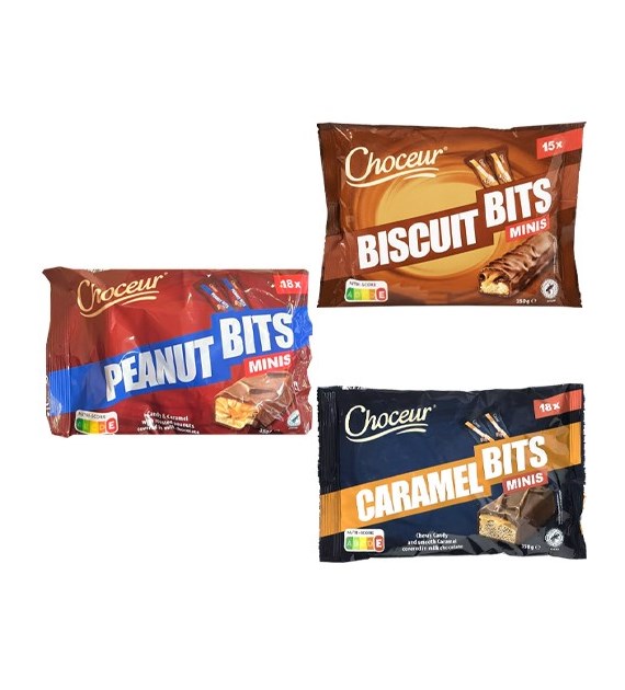 Choceur Caramel / Biscuit / Peanut Bits Minis 350g