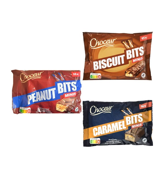 Choceur Caramel / Biscuit / Peanut Bits Minis 350g