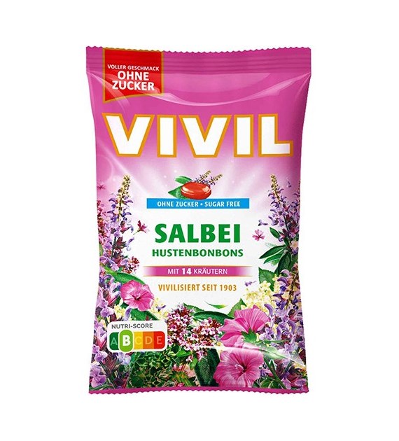 Vivil Ohne Zucker Salbei Cukierki 120g