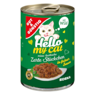 G&G Hello My Cat Zarte Stuckchen Wild 415g