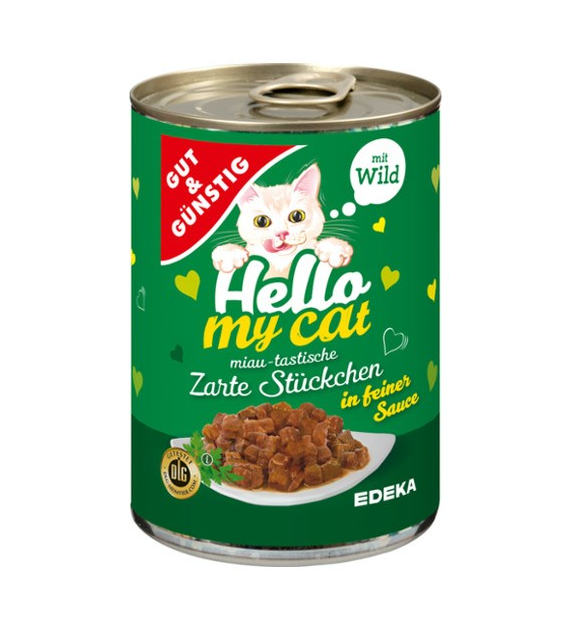 G&G Hello My Cat Zarte Stuckchen Wild 415g