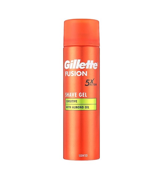 Gillette Fusion 5x Action Shave Gel Sensitiv 200ml