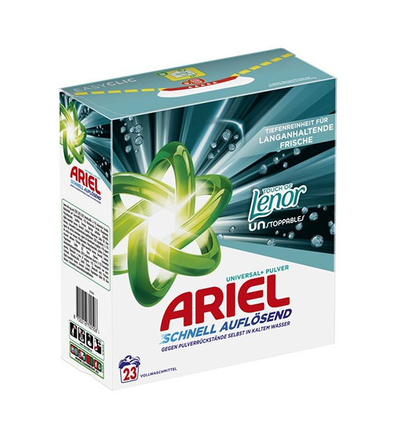 Ariel Universal+ Touch of Lenor Proszek 23p 1,2kg