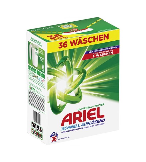 Ariel Universal+ Proszek 36p 1,9kg