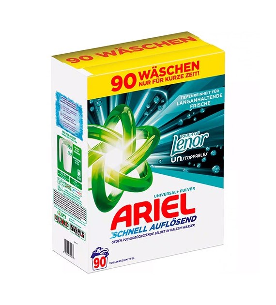 Ariel Universal+ Touch of Lenor 90p 4,9kg