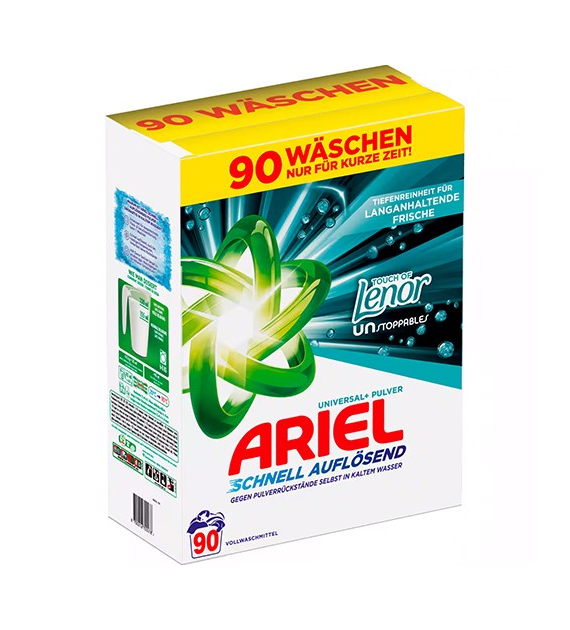 Ariel Universal+ Touch of Lenor 90p 4,9kg