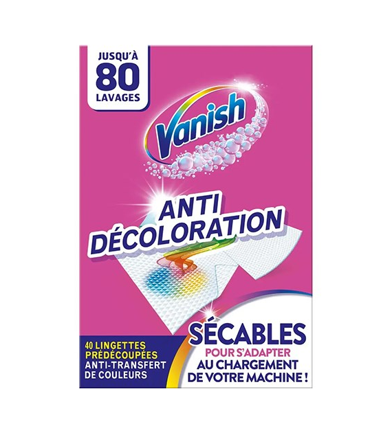 Vanish Anti Decoloration Chusteczki 40szt