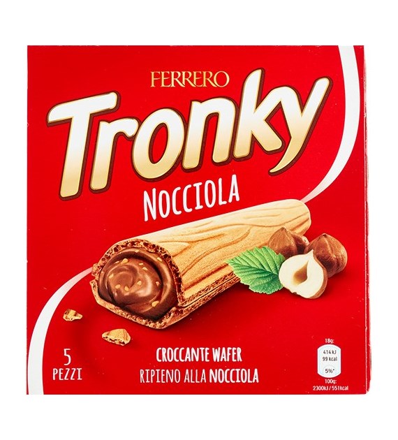 Ferrero Tronky Nocciola Wafel Batonik 5szt 90g