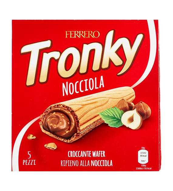 Ferrero Tronky Nocciola Wafel Batonik 5szt 90g