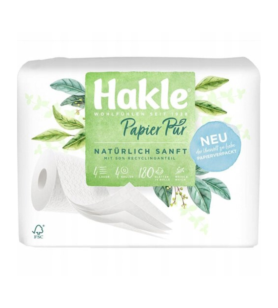 Hakle Pur Papier Toaletowy 4-War 4szt