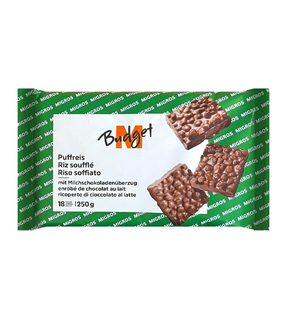 Budget Puffreis mit Milchschokoladenuberzug 250g