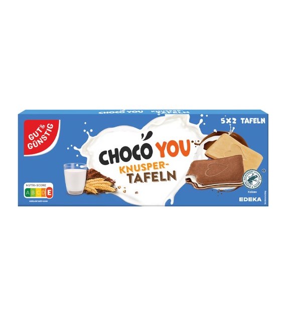 G&G Choco You Knusper Tafeln Wafelki 128g
