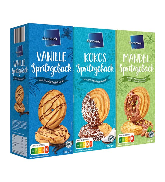 Biscoteria Spritzgeback Vanille/Mandel/Cocos 300g