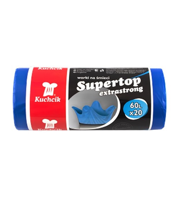 Kuchcik Worki na Śmieci Supertop 60L 20szt