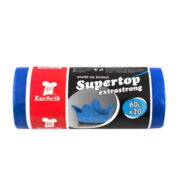 Kuchcik Worki na Śmieci Supertop 60L 20szt