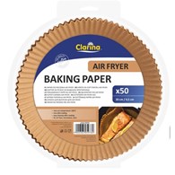 Clarina Air Fryer Papier do Pieczenia Okrągł 50szt