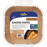 Clarina Air Fryer Papier do Pieczenia Kwadra 50szt