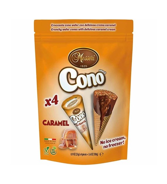 Messori Cono Snack Caramel Rożki Torba 100g