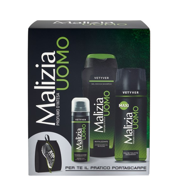 Malizia Uomo Vetyver Zestaw 250ml+175ml+50ml