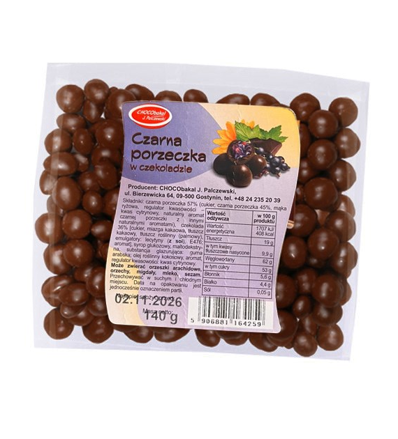 Chocobakal Czarna Porzeczka w Czekoladzie 140g