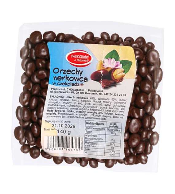 Chocobakal Orzechy Nerkowca w Czekoladzie 140g