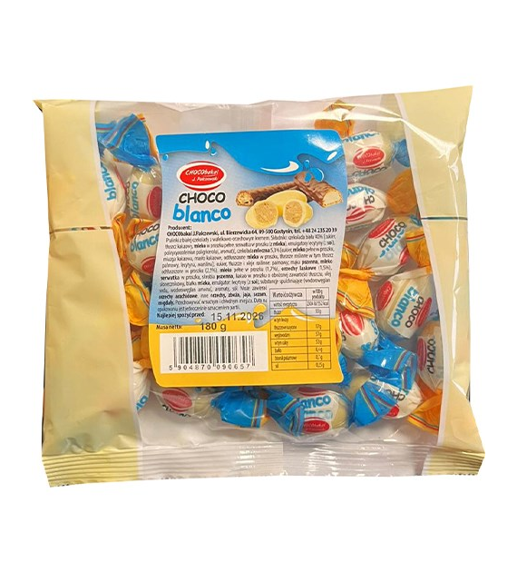Chocobakal Choco Bianco Czekoladki 180g
