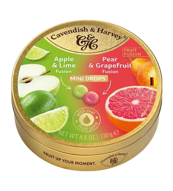 C&H Fusion Apple Lime & Pear Grapefruit Mini 130g