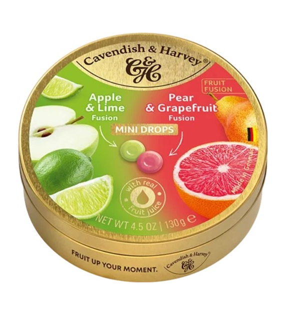 C&H Fusion Apple Lime & Pear Grapefruit Mini 130g