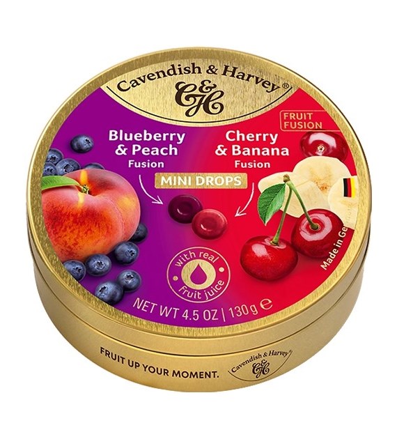 C&H Fusion Blueberry Peach&Cherry Banana Mini 130g