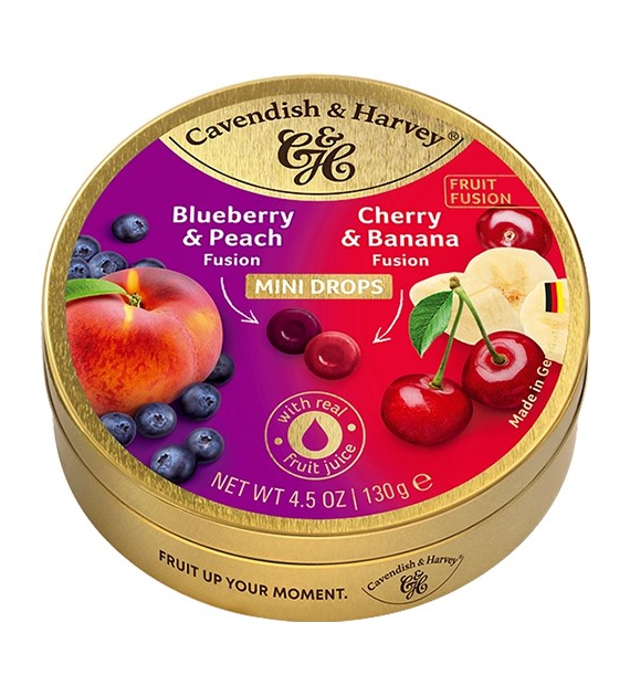 C&H Fusion Blueberry Peach&Cherry Banana Mini 130g