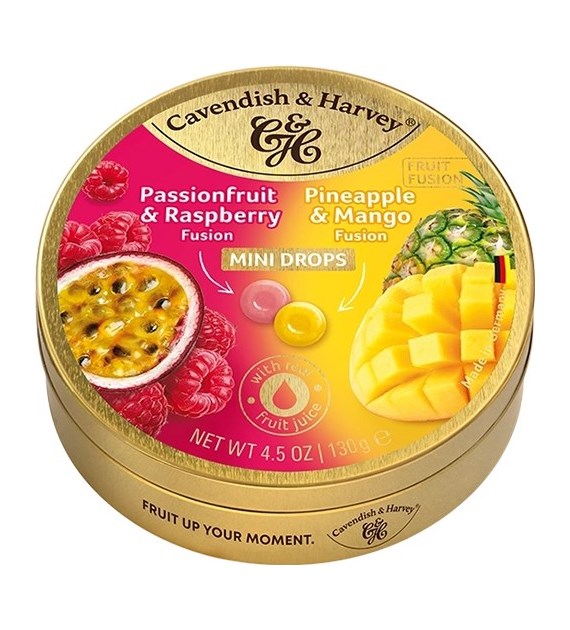 C&H Fusion Passion Raspb&Pineap Mango Mini 130g