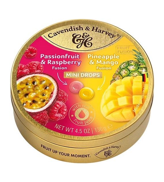 C&H Fusion Passion Raspb&Pineap Mango Mini 130g