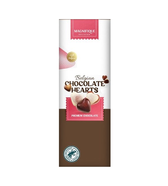 Magnifique Belgian Chocolate Hearts Pralinki 65g