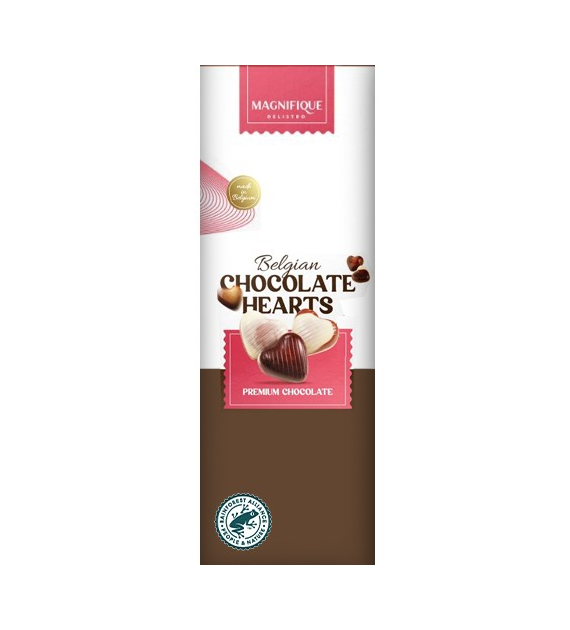 Magnifique Belgian Chocolate Hearts Pralinki 65g